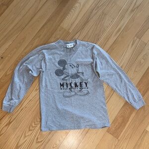 Vintage Walt Disney World Mickey Mouse Long Sleeve Graphic Tee Small